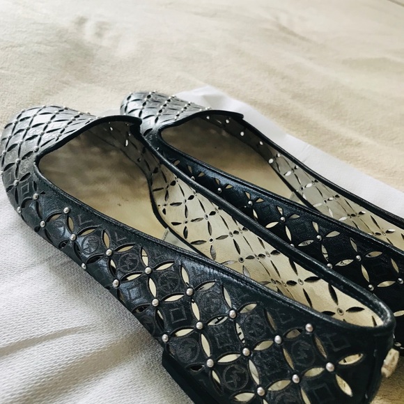 Michael Kors open studded flats. - Picture 2 of 6
